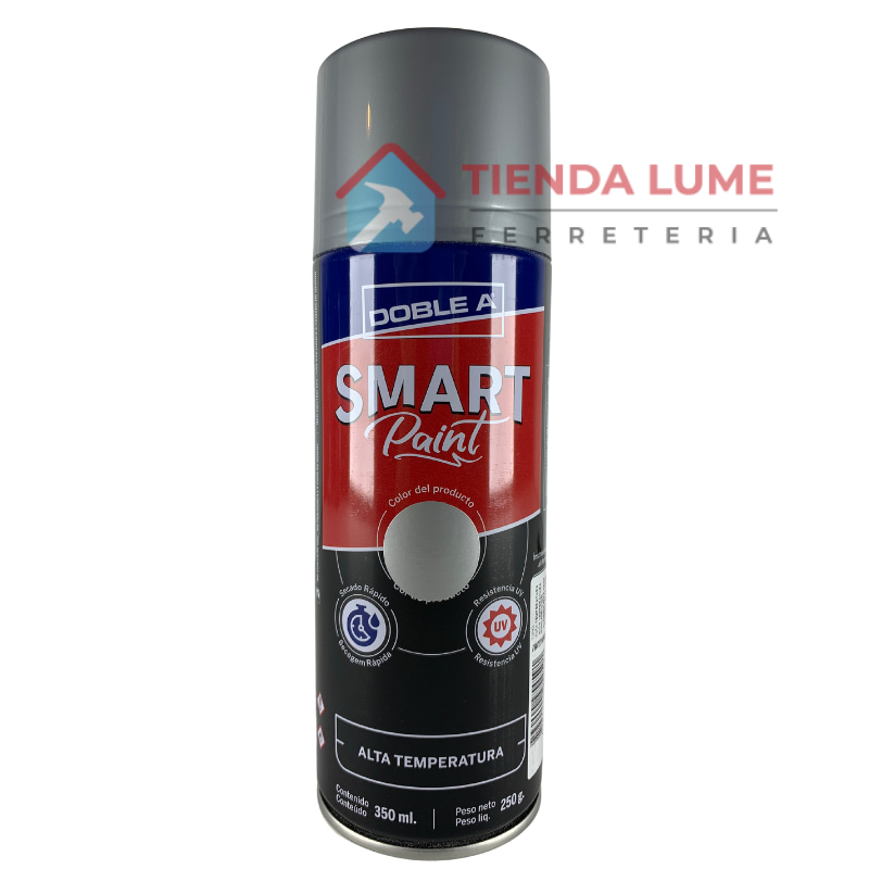 Pintura En Aerosol Aa Smart X 350 ML Alta Temp. Aluminio