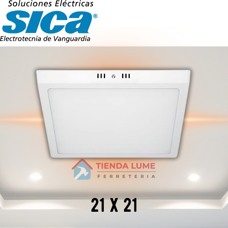 Plafon Led Sica Cuadrado 18W Calida 911664