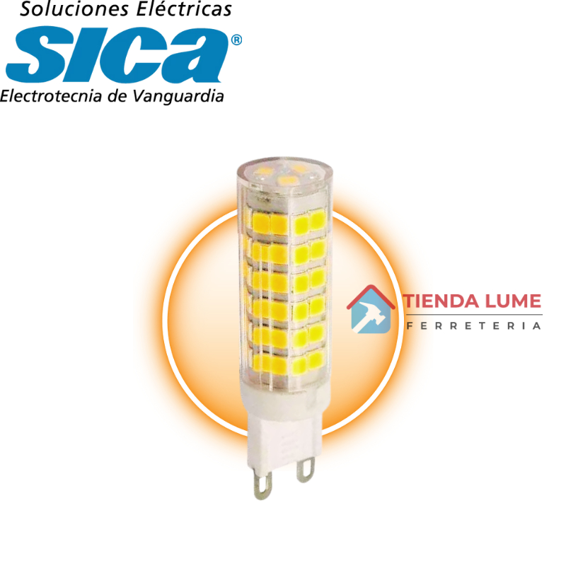 Bipin Leds G9 Sica 5W Luz Calida 911316*