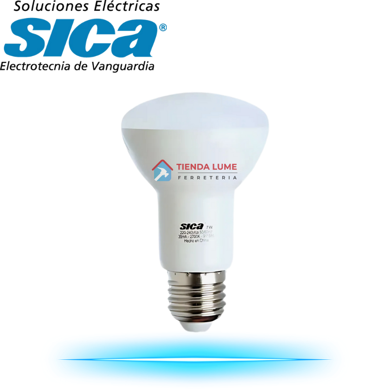 Lampara Focal R63 Led Sica 7W E27 Luz Dia