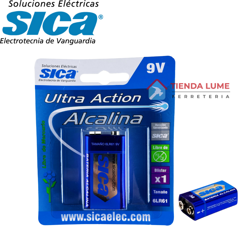 Bateria 9 V Sica x Unidad