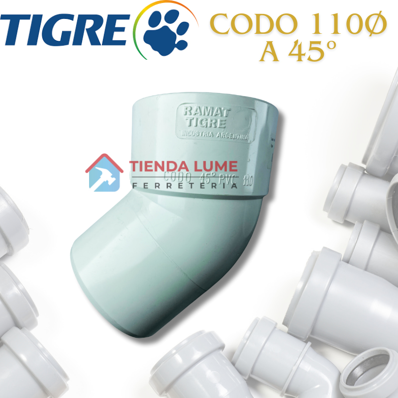 Codo Pvc 110 A 45 Tigre Ramat