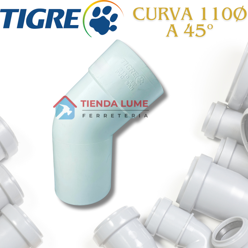 Curva Pvc 110 A 45 Tigre Ramat