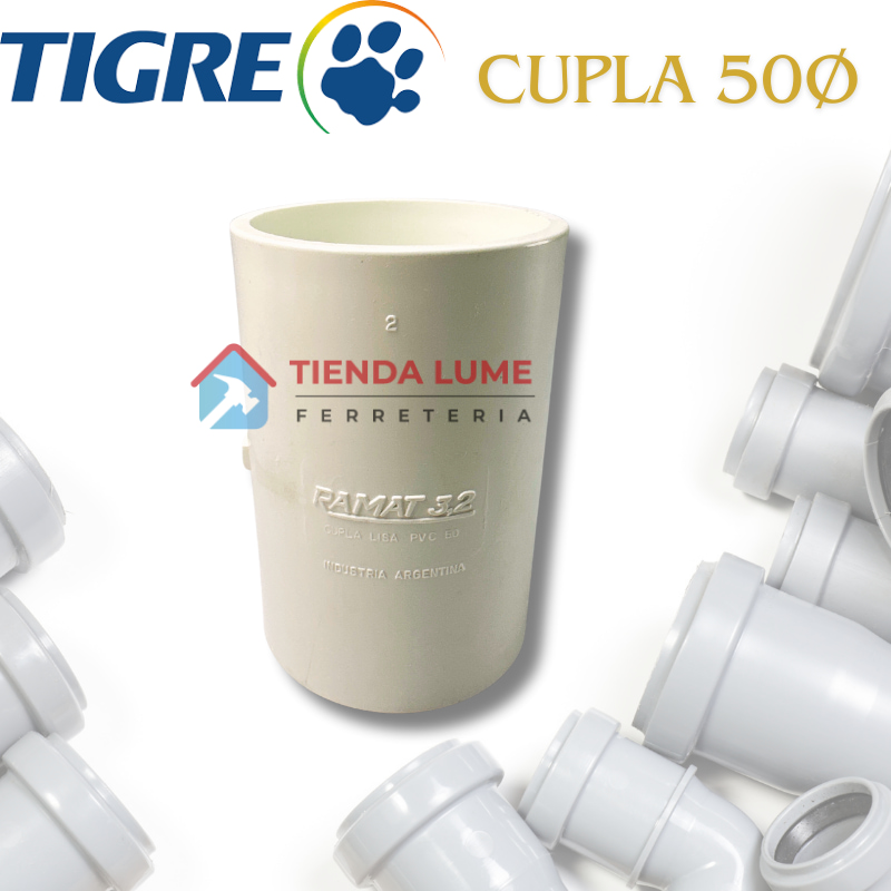 Cupla Pvc 50 Tigre Ramat