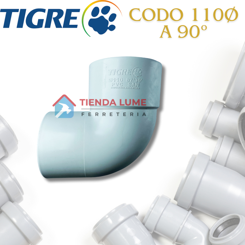 Codo Pvc 110 A 90 Tigre Ramat