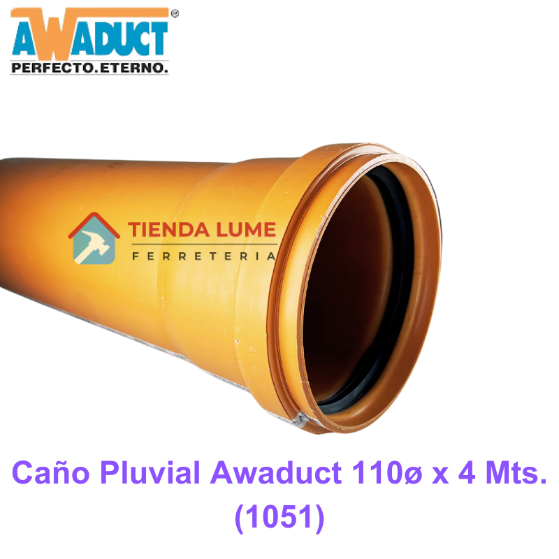 Caño Awaduct 110X4Mts. Pluvial (1051)