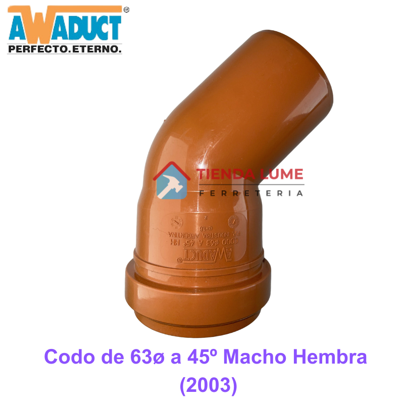 Codo De 63 A 45 Awaduct MH (2003)