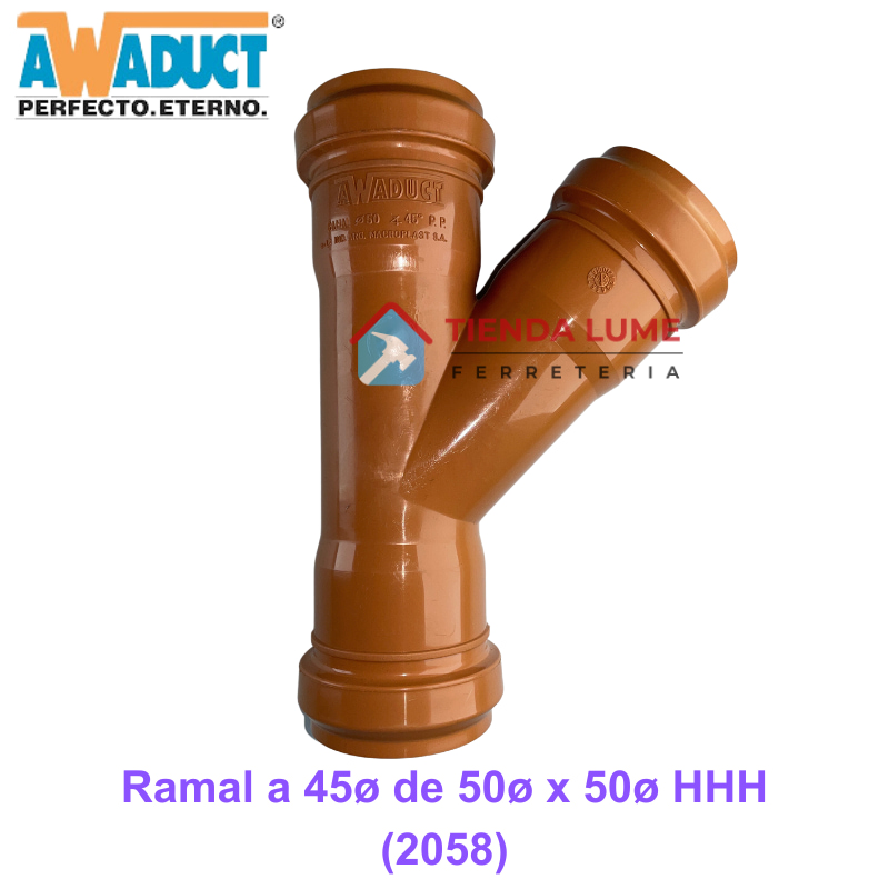 Ramal A 45 De 50X50 HHH Awaduct (2058)