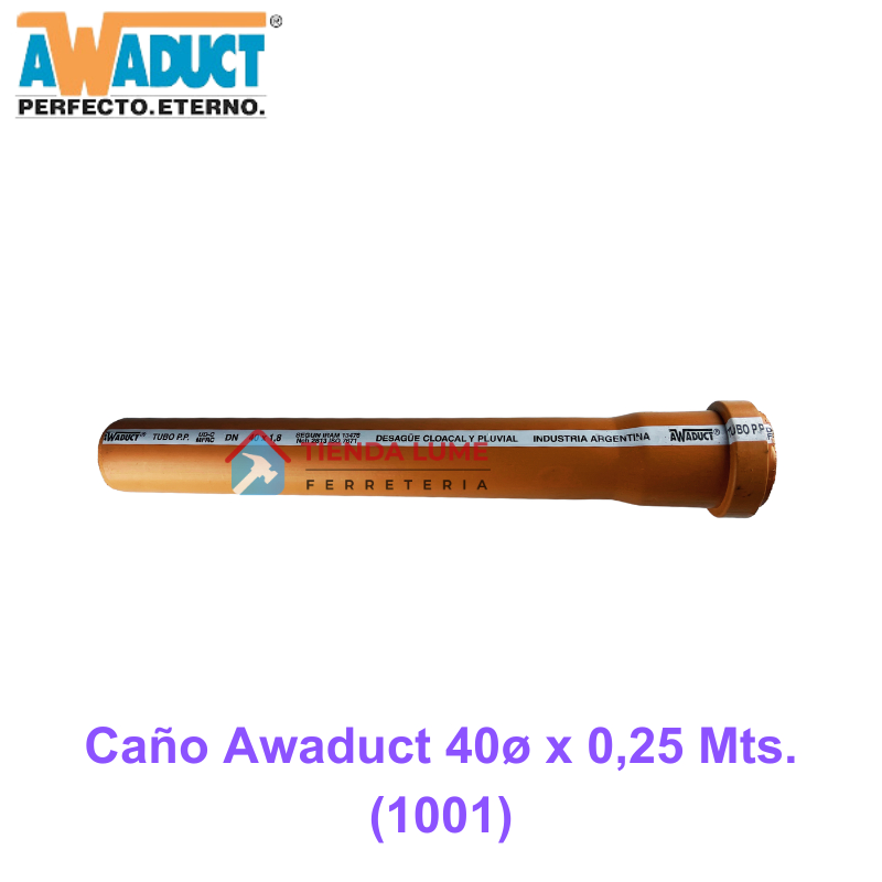 Caño Awaduct 40X0,25Mts.(1001)