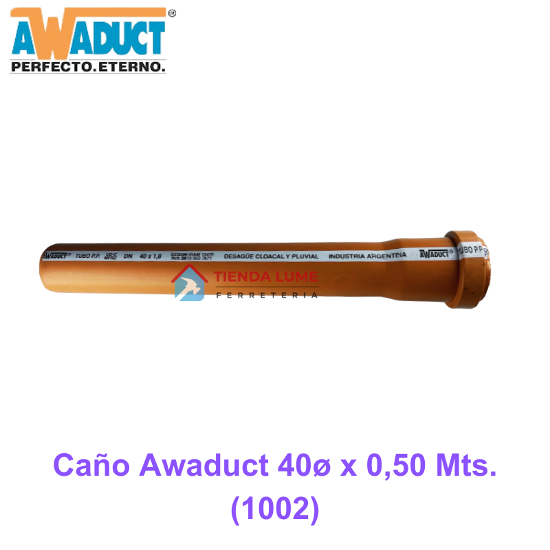 Caño Awaduct 40X0,50Mts. (1002)