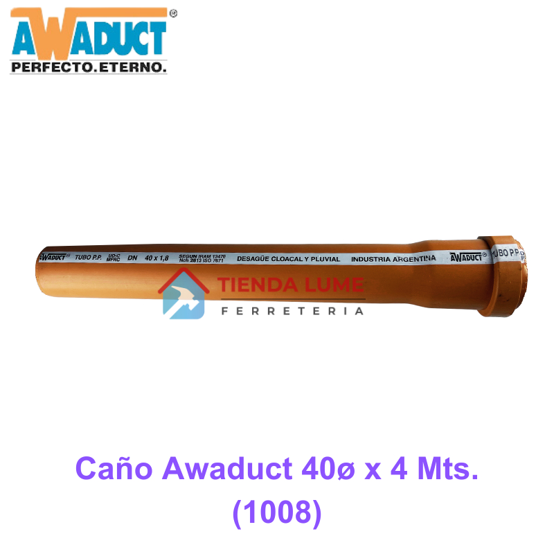 Caño Awaduct 40X4Mts. (1008)