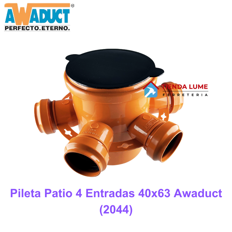 Pileta Patio 4 Entradas 40x63 Awaduct (2044)