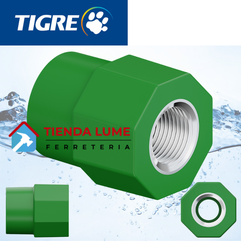 Tubo Rosca  Hembra 25 X 1/2 Tigre Fusion