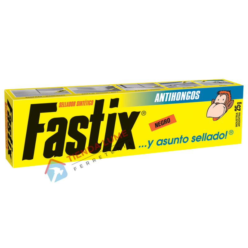 Fastix Interior Sellador De Silicona Antihongos Negro 25 Grs