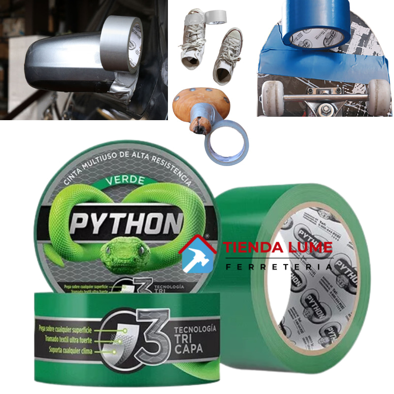 Cinta Reparadora Duct Tape 48mm X 9mts Python Verde