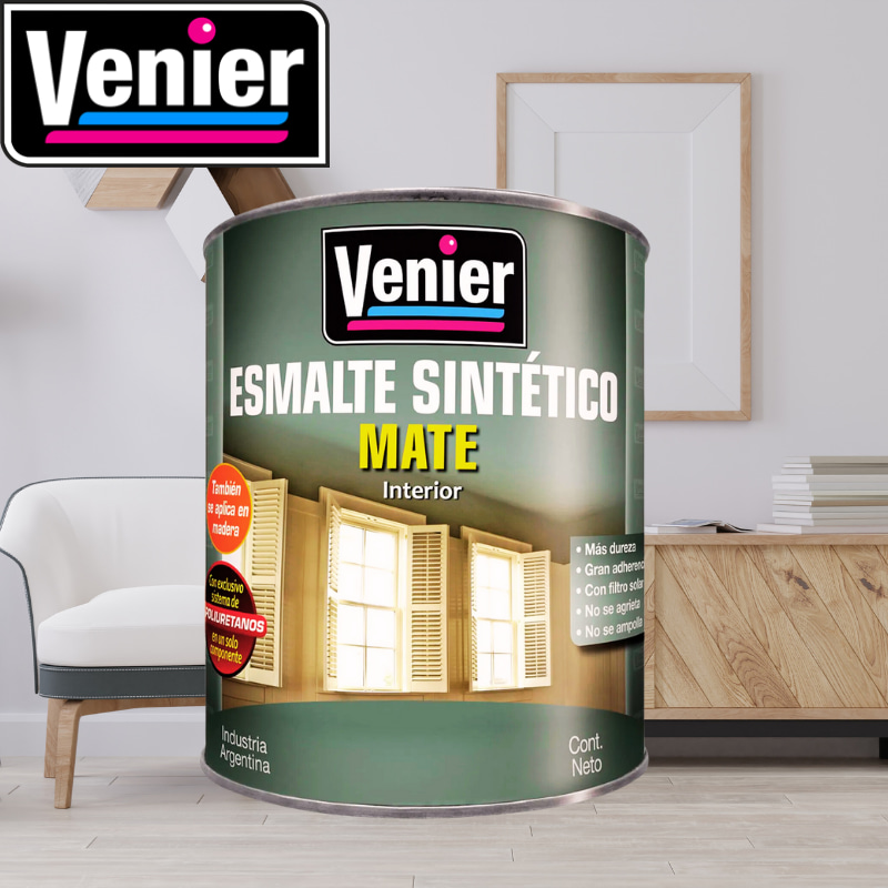 Venier Esmalte Sintetico Blanco Mate Interior x 1/