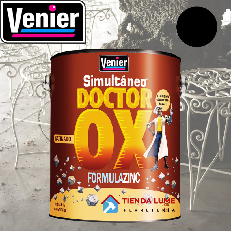 Venier Convertidor Dr. Ox Negro Satinado X 1/2L