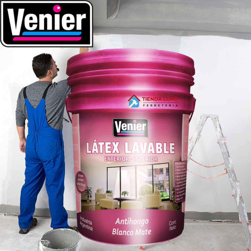 Venier Latex Blanco Mate Int. Ext. x 12 kg Envase 