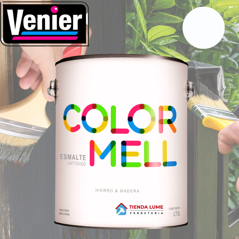 Venier Colormell Esmalte Sintetico Blanco Mate x 4L