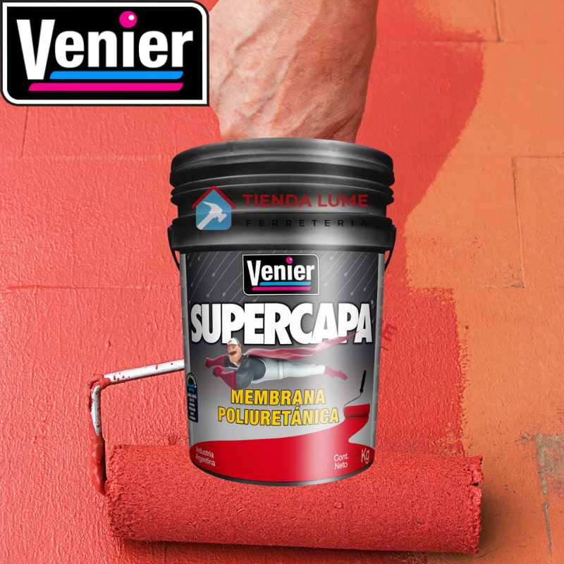 Venier Supercapa Membrana Poliuretanica Rojo X 10 Kg