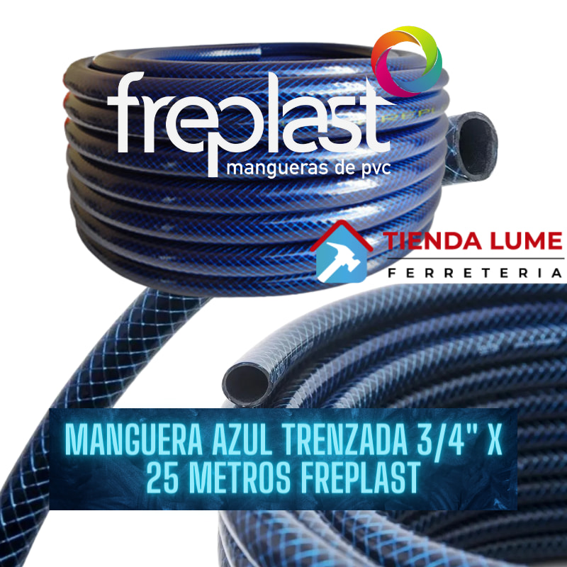 Manguera Azul Trenzada 3/4