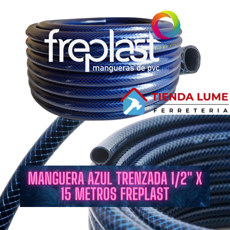 Manguera Azul Trenzada 1/2