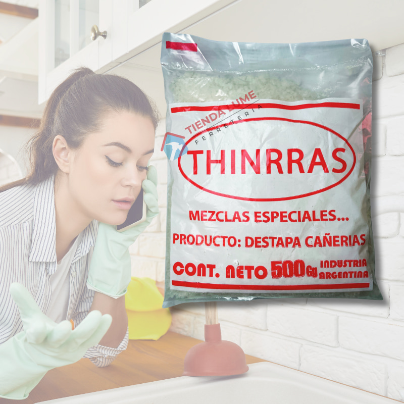 Destapa Cañeria (Soda Caustica) Thinrras 500 Gr